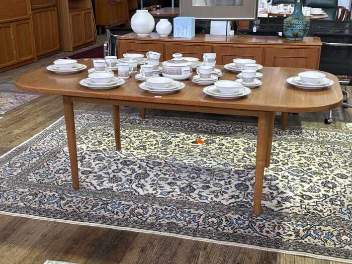 Mid-century teak extension dining table