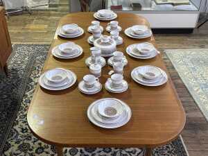 Mid-century teak extension dining table - 2