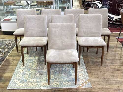19 · Set of eight Parker 118 'Ballarat' slab-back mid-century dining chairs