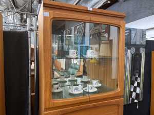 Noblett mid-century teak display cabinet - 2