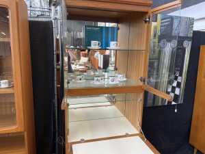 Noblett mid-century teak display cabinet - 4