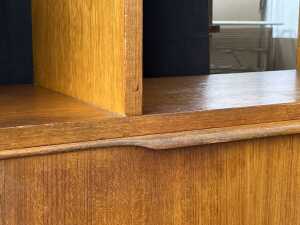 Macrob mid-century teak room divider or wall unit - 5