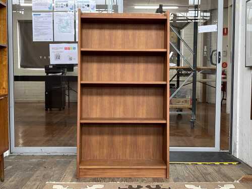 24 · Mid-century teak bookcase