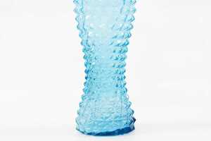 Mid-century Empoli ice blue fishtail genie bottle - 4