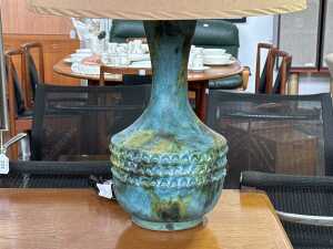Bagni 'Sea Garden' ceramic table lamp with fabric shade - 3