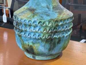 Bagni 'Sea Garden' ceramic table lamp with fabric shade - 4