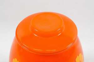 Mid-century Bartlett Collins 'Daisy' orange canister - 3