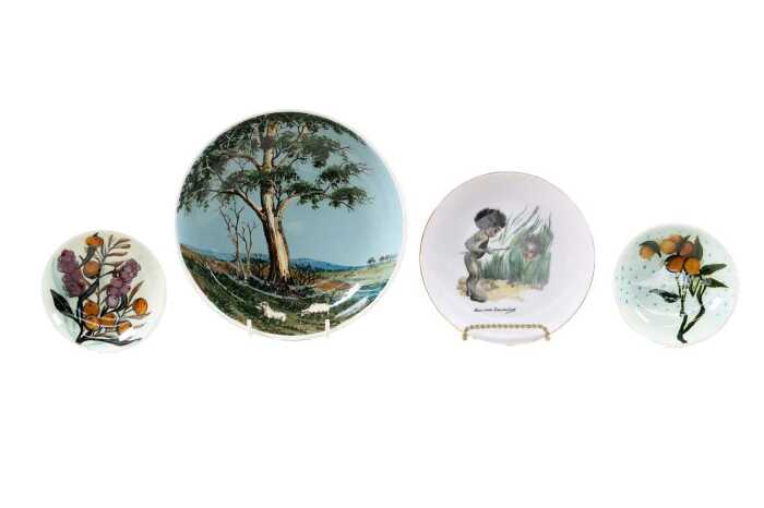 Australian mid-century ceramic bowls and plates including Martin Boyd