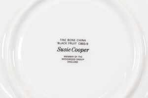 Susie Cooper by Wedgwood 'Black Fruit' coffee duos for six - 5