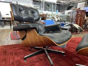 Replica Eames chair and footstool - 2