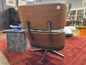 Replica Eames chair and footstool - 4