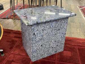 Blue granite side table, 1970s - 2