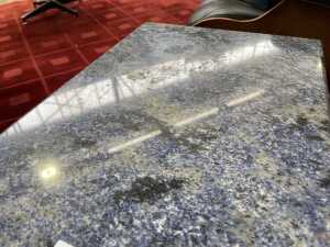 Blue granite side table, 1970s - 3