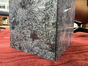 Blue granite side table, 1970s - 4