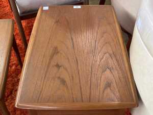 Noblett mid-century teak nest of three side tables - 4