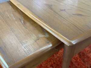 Noblett mid-century teak nest of three side tables - 5