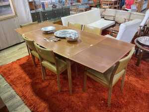 Noblett mid-century teak seven piece dining suite - 2