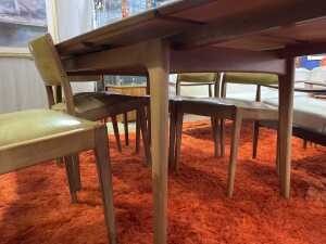 Noblett mid-century teak seven piece dining suite - 7