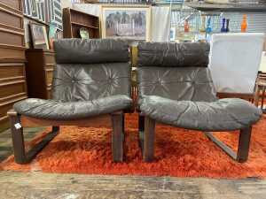 Pair of Tessa T8 lounge chairs