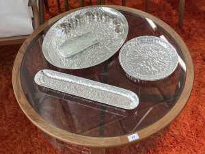 Chiswell mid-century circular coffee table - 2