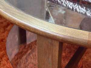 Chiswell mid-century circular coffee table - 4