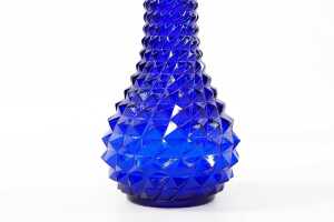 Two mid-century Empoli glass vases in cobalt and amethyst - 3