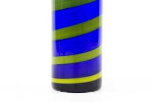 Per-Olof Strom for Alsterfors green and blue stripe vase - 3