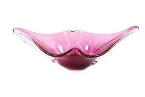 Two Czech mid-century art glass bowls - 2
