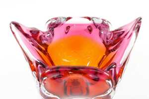 Two Czech mid-century art glass bowls - 5