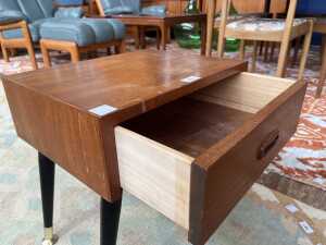 Mid-century teak bedside or side table - 3