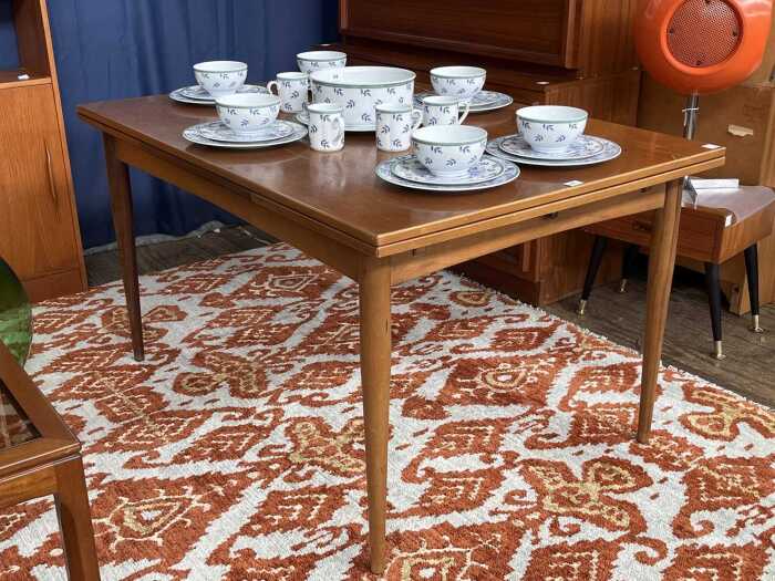 Parker 'Nordic' teak drawer extension dining table