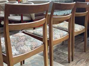 Set of four T.H. Brown mid-century teak dining chairs - 3