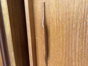 Macrob mid-century teak wall unit or room divider - 7