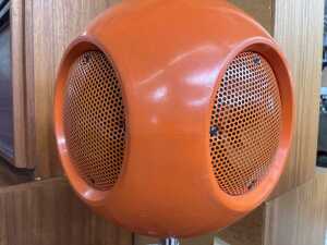 Mid-century AWA Moon speaker on metal cross base - 2