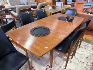 Burgess mid-century teak seven piece dining suite - 4