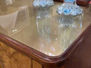 Mid-century blackwood and figured walnut dressing table - 5