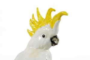 Goode Ceramic's handmade sulphur-crested Cockatoo figure - 2