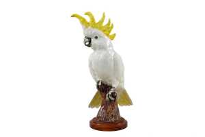 Goode Ceramic's handmade sulphur-crested Cockatoo figure - 3