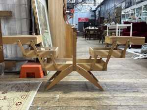 Mid-century timber cantilever sewing box - 2