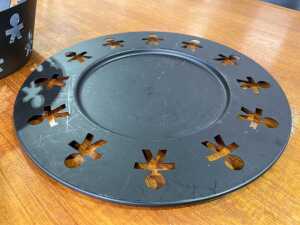 Alessi black metal trays and bowl - 4