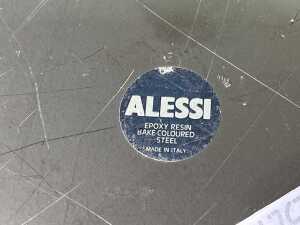 Alessi black metal trays and bowl - 5