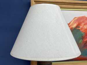 Italian Fratelli Fanciullacci hand-painted pottery brown table lamp - 4