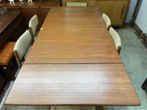 Mid-century teak seven piece dining suite - 2