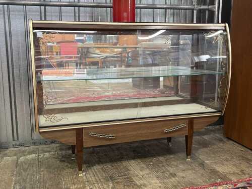 John Grimes mid-century laminate display cabinet