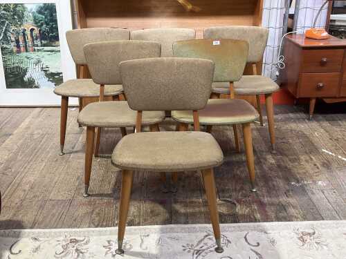 Set of six Australian mid-century dining chairs