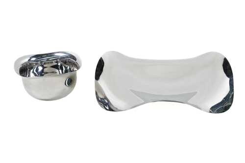 Georg Jensen stainless steel serving tray and bowl