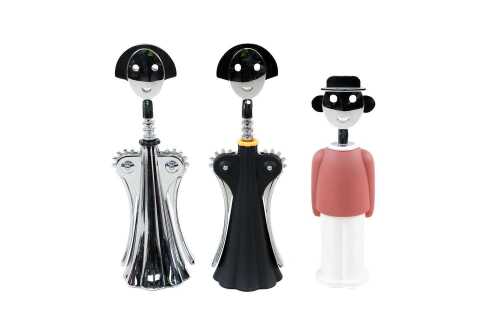Three Allessi corkscrews