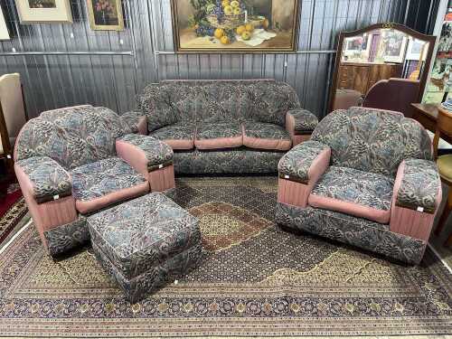 Art Deco three piece club lounge