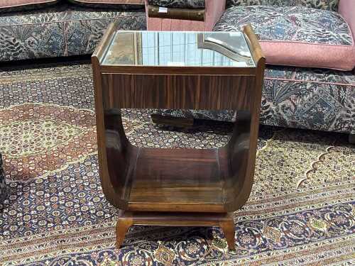 French Art Deco rosewood side table