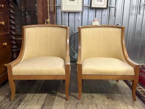 Pair of Art Deco style occasional chairs